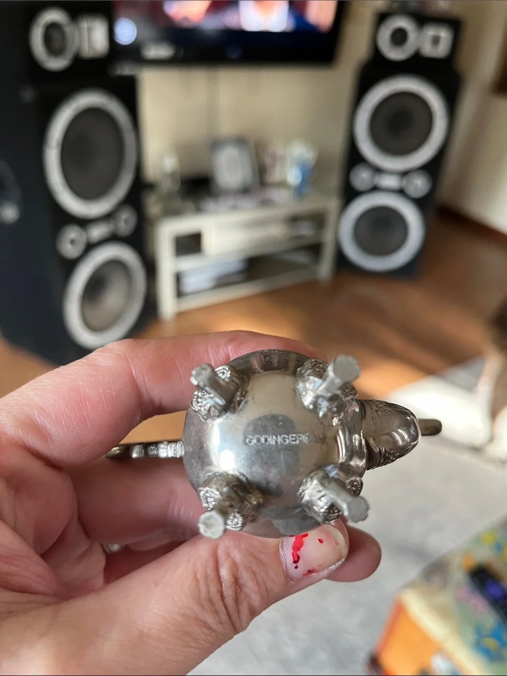Godinger Silver Ornate Mini Teapot Figurine